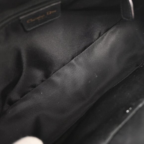 Christian Dior Black Leather Double Saddle Handbag MA-0071 155674 - Picture 8 of 10